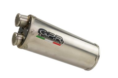 Pot echappement compatible avec Bmw R 1200 Gs -Adventure 2017-2018, Dual Inox, Échappement légal, homologué,silencieux avec db killer amovible et tuyau de liaison spécifique 