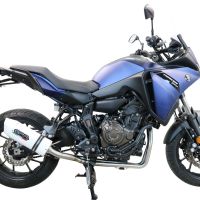 Pot echappement compatible avec Yamaha Tracer 7 GT 2020-2024, Albus Ceramic, Pot échappement complet, non légal pour les pays de l'UE, avec db killer amovible 