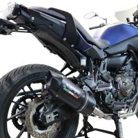 Pot echappement compatible avec Yamaha Mt-07 2014-2016, Furore Nero, Homologué et légal, système d'échappement complet, avec db killer amovible 