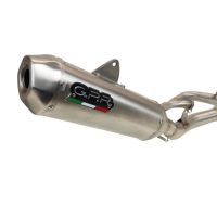 Pot echappement compatible avec Yamaha Grizzly 550 2007-2024, PENTACROSS INOX, Échappement légal, homologué,silencieux avec db killer amovible et tuyau de liaison spécifique 