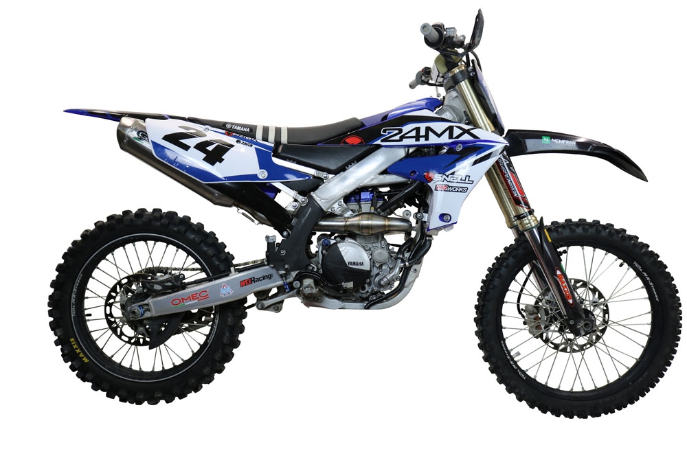 Pot echappement compatible avec Yamaha WR 250 F 2020-2024, Pentacross FULL Titanium, Pot d'échappement complet racing, compris de collecteur et db killer amovible, sans homologation 