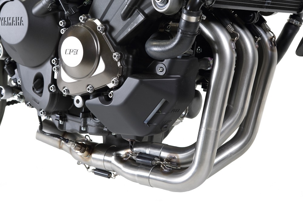 Pot echappement compatible avec Yamaha Mt-09 2021-2024, Powercone Evo, Pot échappement complet, non légal pour les pays de l'UE, avec db killer amovible 