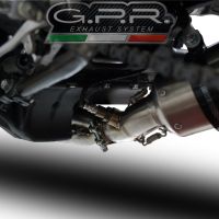 Pot echappement compatible avec Yamaha Mt-09 Tracer 900 2015-2016, Albus Ceramic, Homologué et légal, système d'échappement complet, avec db killer amovible 
