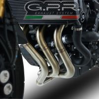 Pot echappement compatible avec Yamaha Mt-09 Tracer 900 2015-2016, Albus Ceramic, Homologué et légal, système d'échappement complet, avec db killer amovible 