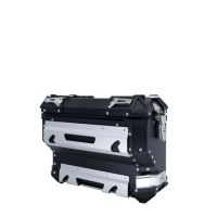 GPR TECH compatible with  Honda Crf 1000 L Africa Twin 2018/2020 e4 GPR TECH Pair of side cases aluminum made with contoured right side, black color with specific pannier holder Capacity 38 LT. + 32 LT.