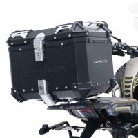 Top case GPR TECH compatible with  Zontes 350 T1 ADV 2022/2024 e5 GPR TECH Top case in aluminum, black color with specific plate included Capacity 45 LT.
