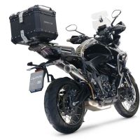 Pot echappement compatible avec Zontes 350 T2 ADV 2022-2024, Powercone Evo, Échappement légal, homologué,silencieux avec db killer amovible et tuyau de liaison spécifique 