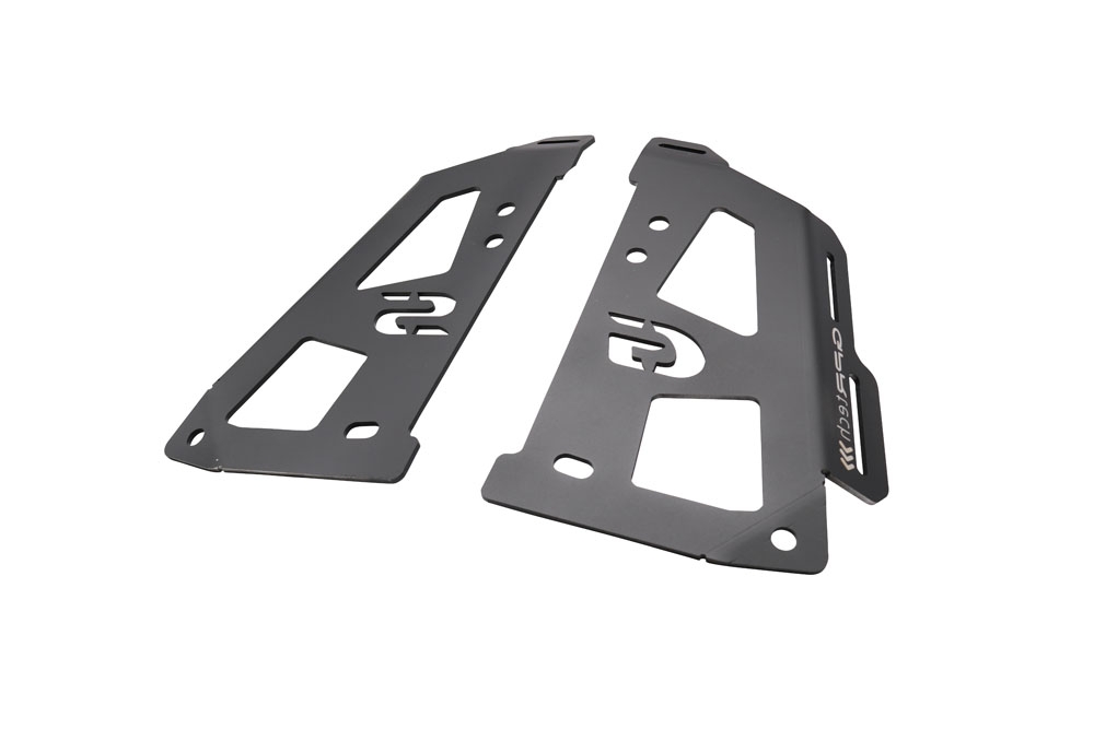GPR TECH compatible with  Bmw R 1250 Gs 2021/2024 e5 GPR TECH Specific fitting plate Top Case ALPITECH 55 LT compatible with original luggage rack,stainless steel made with 4 anchor points