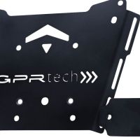 GPR TECH compatible with  Bmw R 1250 Rt 2019/2020 e4 GPR TECH SPECIFIC PLATE IN TITANIUM TOP CASE-ALPITECH 35/55 LT compatible with original luggage rack,titanium made with 4 anchor points
