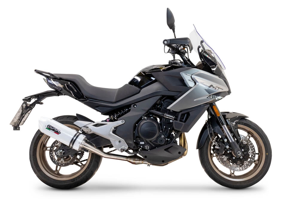 Pot echappement compatible avec Cf Moto 700 Mt 2023-2024, Albus Ceramic, Pot Echappement homologué pour les marchés non européens 