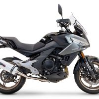 Pot echappement compatible avec Cf Moto 700 Mt 2023-2024, Albus Ceramic, Pot Echappement homologué pour les marchés non européens 