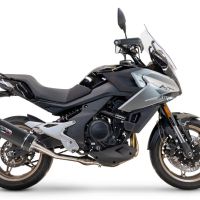 Pot echappement compatible avec Cf Moto 700 Mt 2023-2024, Furore Nero, Pot Echappement homologué pour les marchés non européens 
