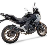 Pot echappement compatible avec Cf Moto 700 Mt 2023-2024, Furore Nero, Pot Echappement homologué pour les marchés non européens 