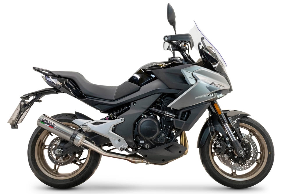 Pot echappement compatible avec Cf Moto 700 Mt 2023-2024, M3 Inox , Pot Echappement homologué pour les marchés non européens 