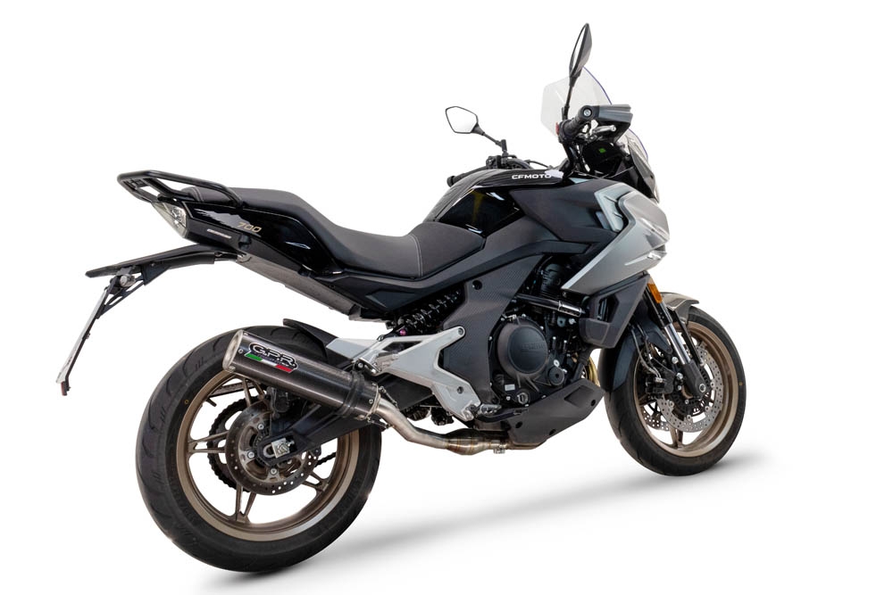 Pot echappement compatible avec Cf Moto 700 Mt 2023-2024, M3 Poppy , Pot Echappement homologué pour les marchés non européens 