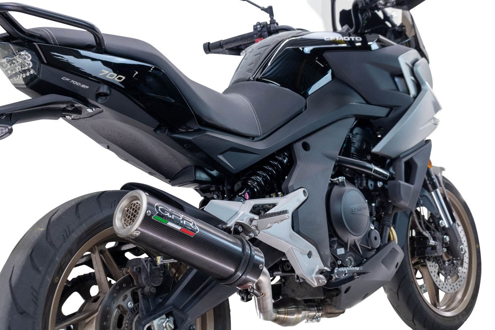 Pot echappement compatible avec Cf Moto 700 Mt 2023-2024, M3 Poppy , Pot Echappement homologué pour les marchés non européens 