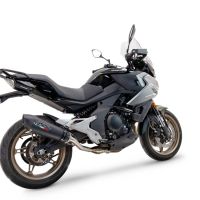 GPR pot echappement compatible avec  Cf Moto 700 Mt 2023-2024, New Grand Prix Evo Black Titanium, Pot Echappement homologué pour les marchés non européens 