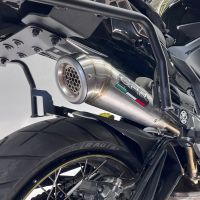 Pot echappement compatible avec Zontes 350 T2 ADV 2022-2024, Powercone Evo, Échappement légal, homologué,silencieux avec db killer amovible et tuyau de liaison spécifique 
