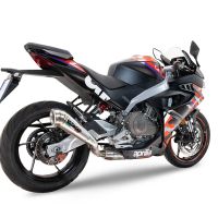 Pot echappement compatible avec Aprilia RS 457 2024-2025, Powercone Evo, Pot échappement complet, non légal pour les pays de l'UE, avec db killer amovible 