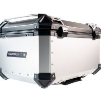 Top case GPR TECH compatible with  Aprilia Tuareg 660 2021/2024 e5 GPR TECH Top case in aluminum, silver color with specific plate included Capacity 55 LT.