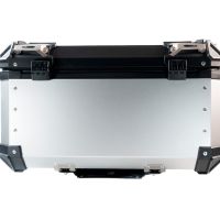 Top case GPR TECH compatible with  Aprilia Tuareg 660 2021/2024 e5 GPR TECH Top case in aluminum, silver color with specific plate included Capacity 55 LT.