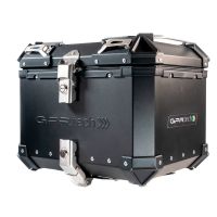 Top case GPR TECH compatible with  Aprilia Tuareg 660 2021/2024 e5 GPR TECH Top case in aluminum, black color with specific plate included Capacity 45 LT.
