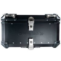 Top case GPR TECH compatible with  Aprilia Tuareg 660 2021/2024 e5 GPR TECH Top case in aluminum, black color with specific plate included Capacity 55 LT.