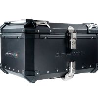 Top case GPR TECH compatible with  Aprilia Tuareg 660 2021/2024 e5 GPR TECH Top case in aluminum, black color with specific plate included Capacity 55 LT.