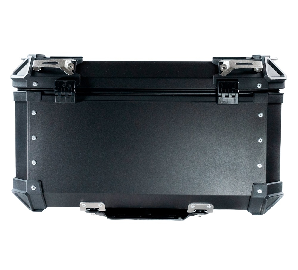 Top case GPR TECH compatible with  Aprilia Tuareg 660 2021/2024 e5 GPR TECH Top case in aluminum, black color with specific plate included Capacity 55 LT.