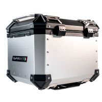 Top case GPR TECH compatible with  Aprilia Tuareg 660 2021/2024 e5 GPR TECH Top case in aluminum, silver color with specific plate included Capacity 45 LT.