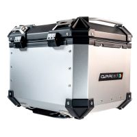 Top case GPR TECH compatible with  Aprilia Tuareg 660 2021/2024 e5 GPR TECH Top case in aluminum, silver color with specific plate included Capacity 45 LT.