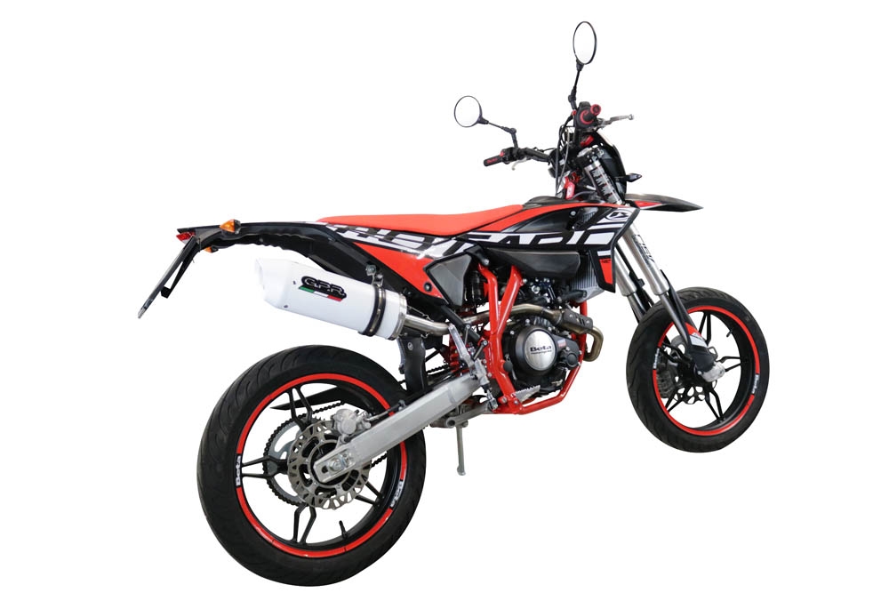 Pot echappement compatible avec Beta RR 125 4T Enduro 2021-2024, Albus Evo4, Pot Echappement homologué pour les marchés non européens 