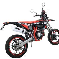 Pot echappement compatible avec Beta RR 125 4T Enduro 2021-2024, Albus Evo4, Pot Echappement homologué pour les marchés non européens 
