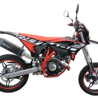 Pot echappement compatible avec Beta RR 125 4T Enduro 2021-2024, Furore Evo4 Poppy, Pot Echappement homologué pour les marchés non européens 