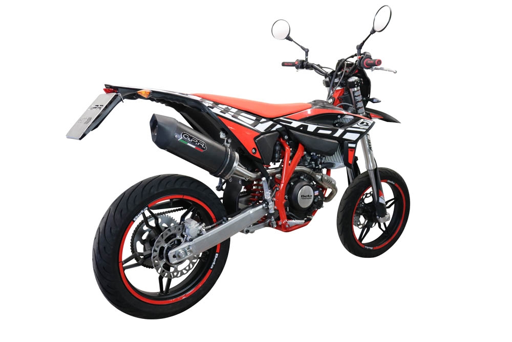 Pot echappement compatible avec Beta RR 125 4T Enduro 2021-2024, Furore Evo4 Poppy, Pot Echappement homologué pour les marchés non européens 