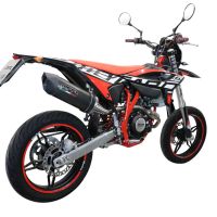 Pot echappement compatible avec Beta RR 125 4T Enduro 2021-2024, Furore Evo4 Poppy, Pot Echappement homologué pour les marchés non européens 
