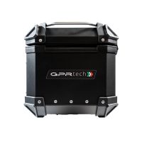 Top case GPR TECH compatible with  Royal Enfield Himalayan 450 2024/2025 e5 Plus GPR TECH Top case in aluminum, black color with specific plate included Capacity 26 LT.