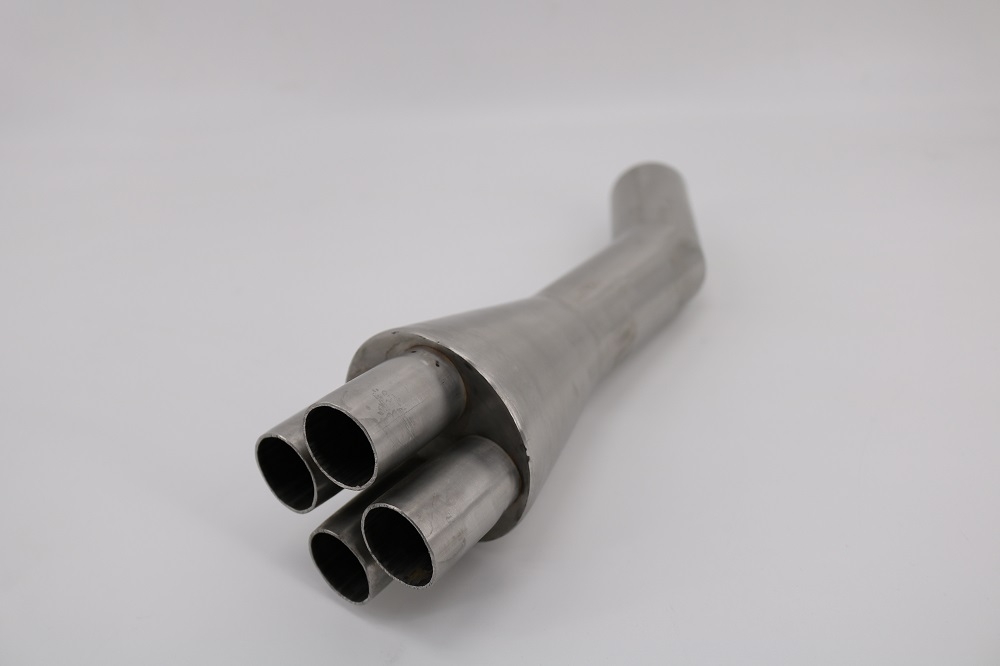Pot echappement compatible avec Bmw K 100 1983-1994, Cafè Racer 4in1, Tube de liaison 4in1 