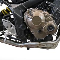 Pot echappement compatible avec Honda Cb 650 R 2021-2023, Furore Evo4 Nero, Pot échappement complet, non légal pour les pays de l'UE, avec db killer amovible 