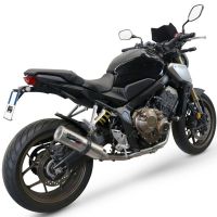 Pot echappement compatible avec Honda Cb 650 R 2019-2020, M3 Inox , Pot échappement complet, non légal pour les pays de l'UE, avec db killer amovible 