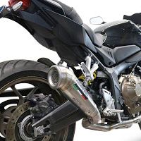 Pot echappement compatible avec Honda Cbr 650 R 2021-2023, Powercone Evo, Pot échappement complet, non légal pour les pays de l'UE, avec db killer amovible 