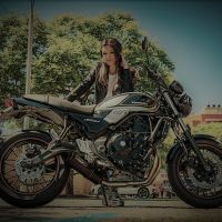 Pot echappement compatible avec Kawasaki Z 650 RS 2021-2023, M3 Black Titanium, Pot echappement racing, ligne complet, fourni avec collecteur spécifique, article sans homologation 