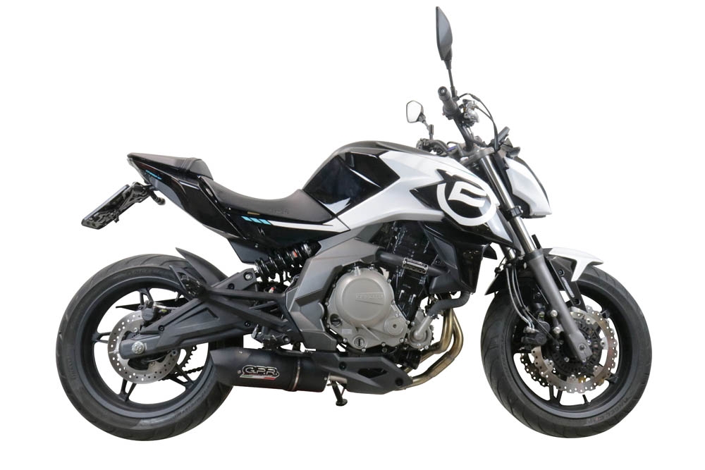 Pot echappement compatible avec Cf Moto 400 NK 2019-2020, Furore Nero, Pot Echappement homologué pour les marchés non européens 