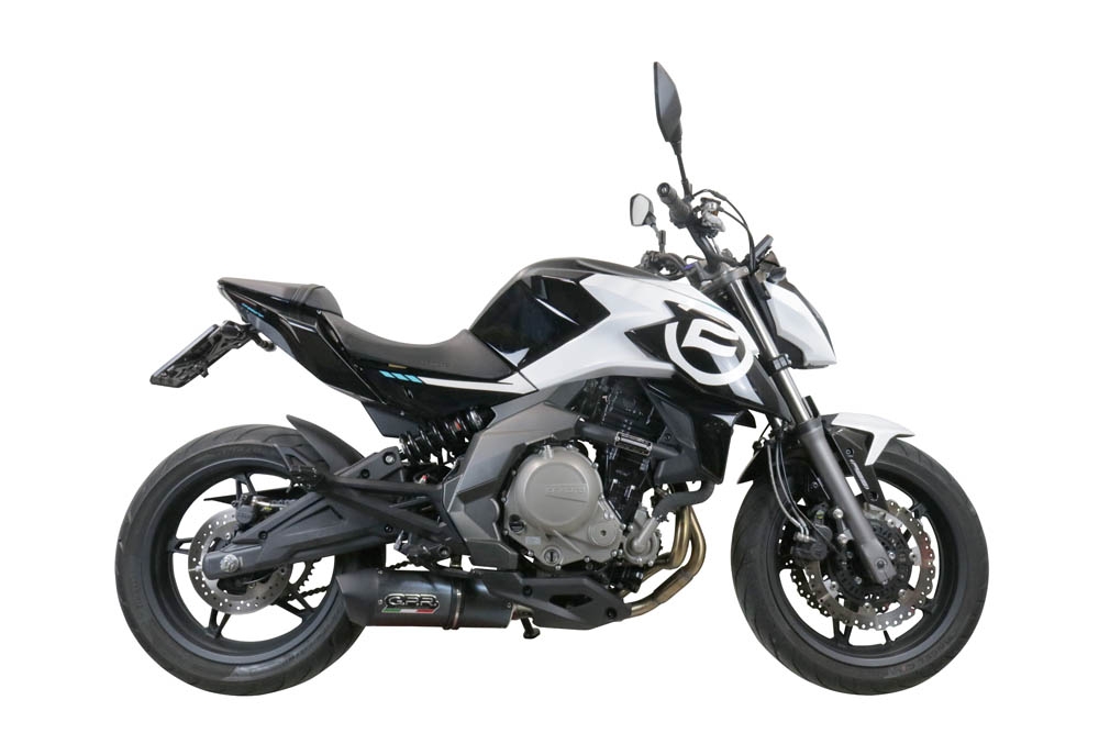 Pot echappement compatible avec Cf Moto 650 Mt 2019-2020, Furore Poppy, Pot Echappement homologué pour les marchés non européens 