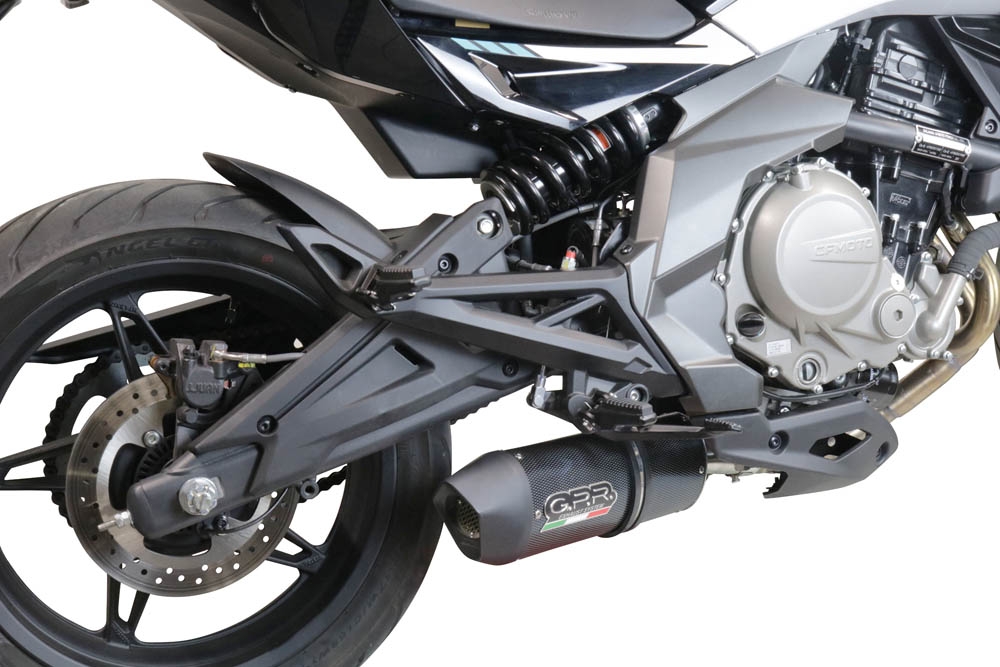 Pot echappement compatible avec Cf Moto 650 Mt 2019-2020, Furore Poppy, Pot Echappement homologué pour les marchés non européens 