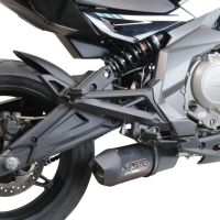 Pot echappement compatible avec Cf Moto 650 Mt 2019-2020, Furore Poppy, Pot Echappement homologué pour les marchés non européens 