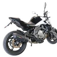 GPR exhaust compatible with  Cf Moto 400 NK 2019-2020, Furore Evo4 Nero, Slip-on exhaust including removable db killer, link pipe and catalyst,  EPA-compliant 