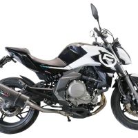 GPR exhaust compatible with  Cf Moto 400 NK 2019-2020, Furore Evo4 Poppy, Slip-on exhaust including removable db killer, link pipe and catalyst,  EPA-compliant 