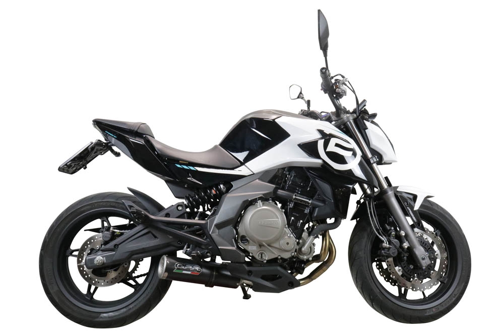 Pot echappement compatible avec Cf Moto 650 Mt 2021-2024, M3 Black Titanium, Pot Echappement homologué pour les marchés non européens 