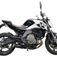 Pot echappement compatible avec Cf Moto 650 Mt 2021-2024, M3 Black Titanium, Pot Echappement homologué pour les marchés non européens 